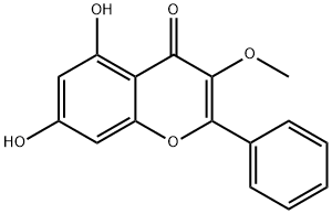 Galangin 3-methyl ether Structure