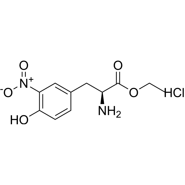 3-Nitro-L-tyrosine ethyl ester hydrochloride Structure