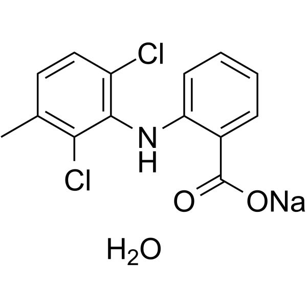 Meclofenamic acid sodium hydrate Structure