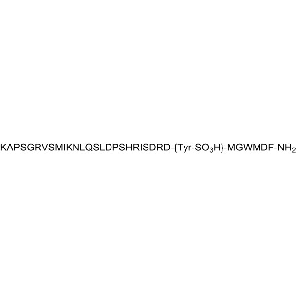 Cholecystokinin-33 (swine) Structure