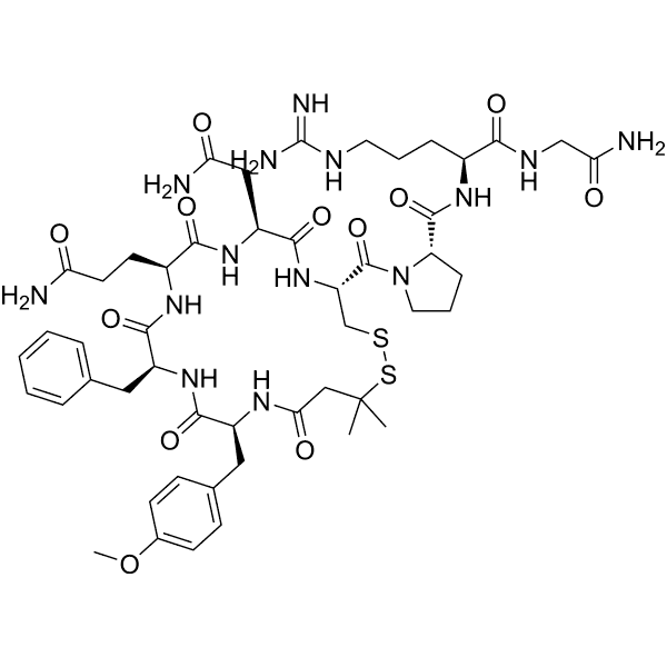 Dp[Tyr(methyl)2, Arg8]-Vasopressin Structure