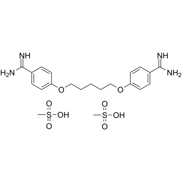 Pentamidine dimesylate Structure