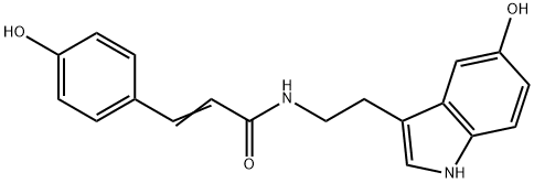 N-(p-Coumaroyl) Serotonin Structure