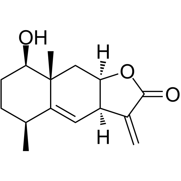 1beta-Hydroxyalantolactone  Structure