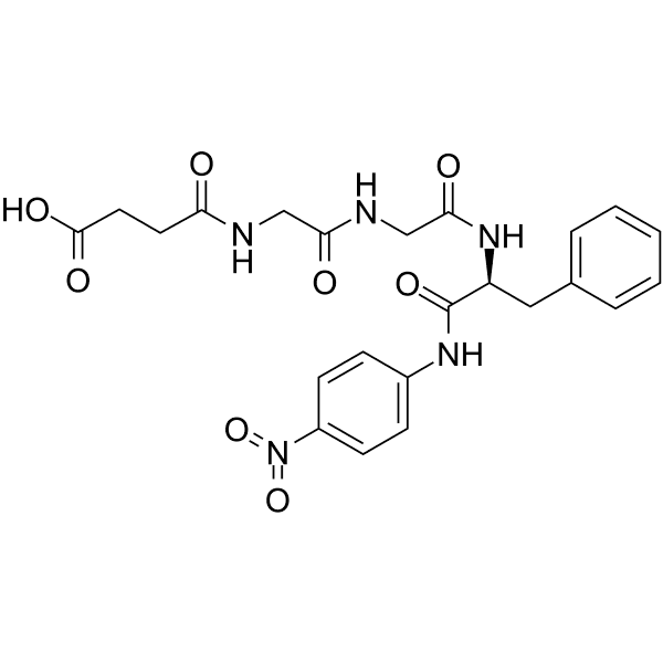 Suc-Gly-Gly-Phe-pNA Structure