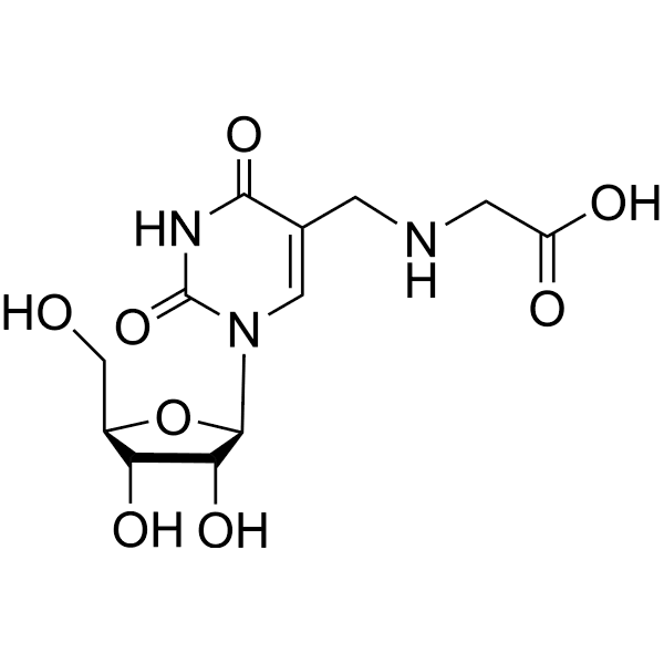 5-Carboxymethylaminomethyluridine Structure
