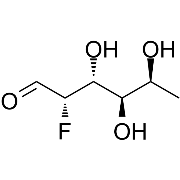 2-Deoxy-2-fluoro-L-fucose Structure