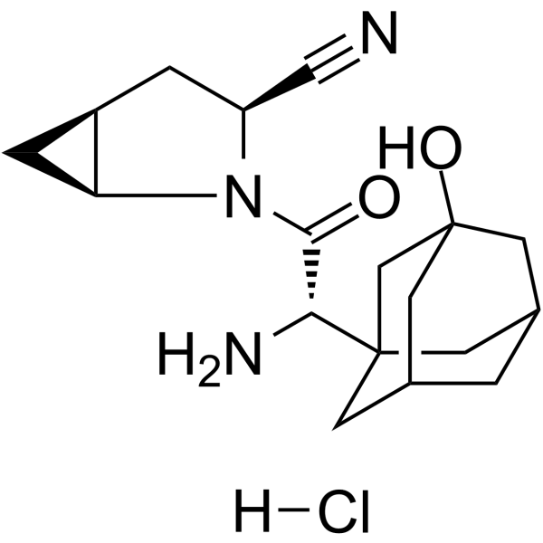 Saxagliptin hydrochloride Structure