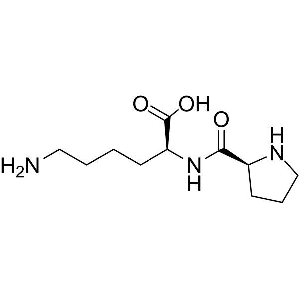 H-Pro-Lys-OH Structure