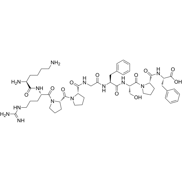 Lys-[Des-Arg9]Bradykinin Structure