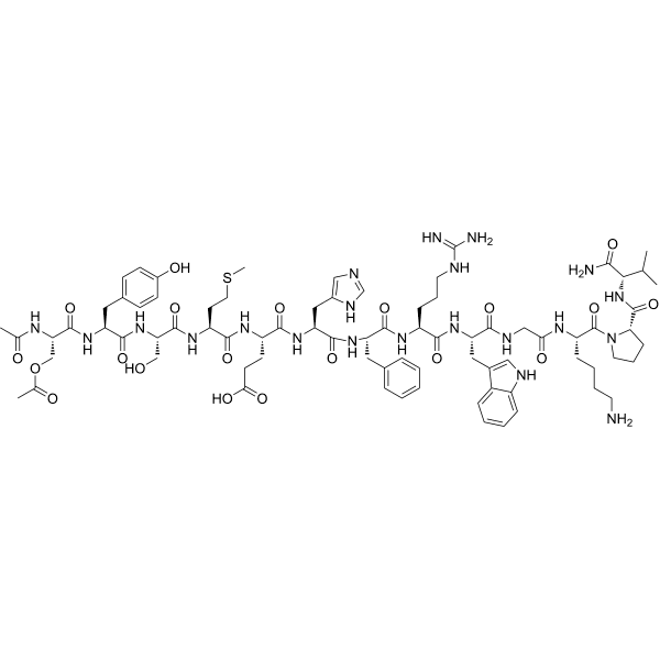 (Diacetyl)-α-MSH Structure