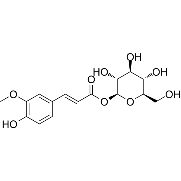 Ferulic acid acyl-β-D-glucoside Structure