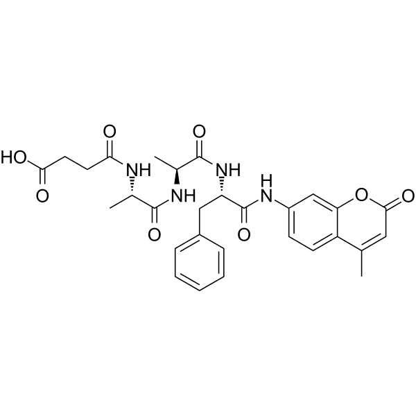 Suc-Ala-Ala-Phe-AMC Structure