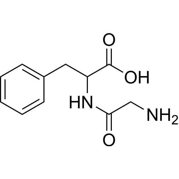 Glycyl-DL-phenylalanine Structure