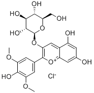 Malvidin 3-O-glucoside chloride Structure