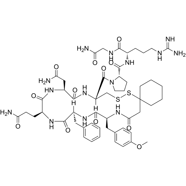(d(CH2)51, Tyr(Me)2, Arg8)-Vasopressin Structure