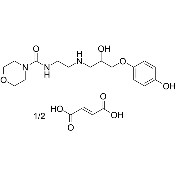 Xamoterol hemifumarate Structure