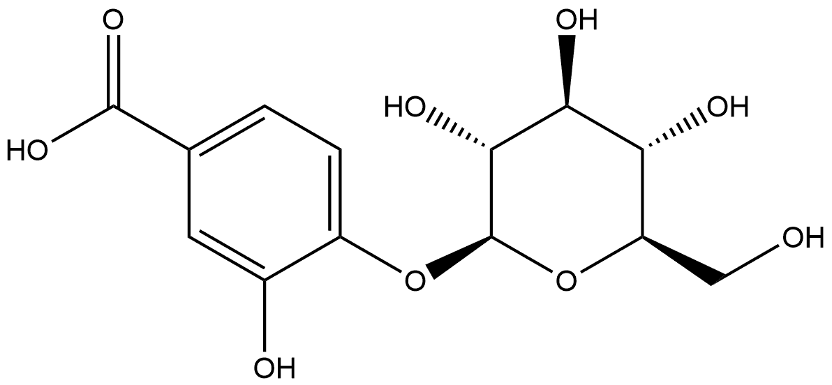 Protocatechuic acid 4-O-beta-glucoside Structure