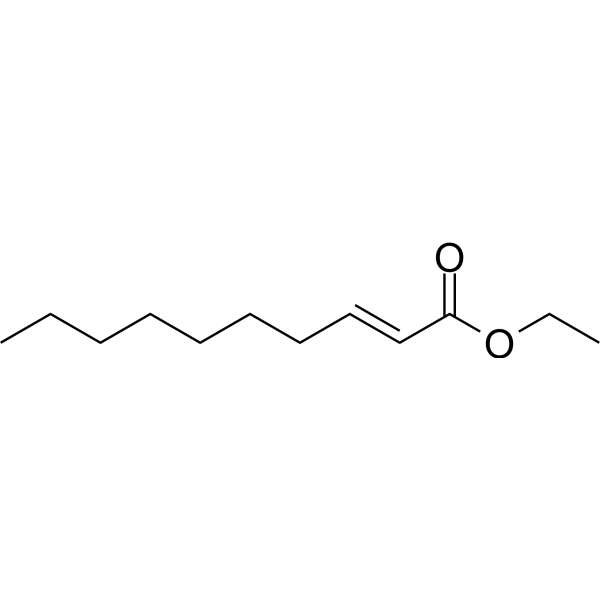 Ethyl trans-2-decenoate  Structure