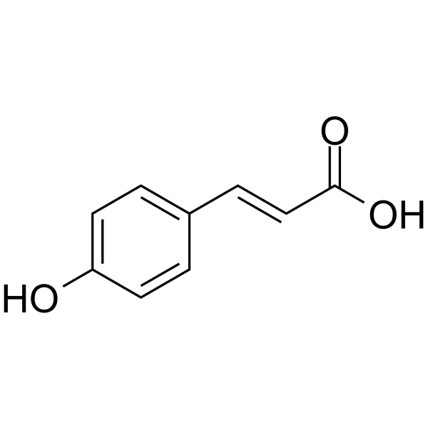 p-Hydroxy-cinnamic acid Structure