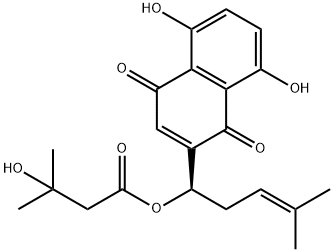 β-Hydroxyisovalerylshikonin Structure