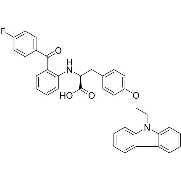 Chiglitazar Structure