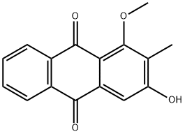 Rubiadin 1-methyl ether Structure