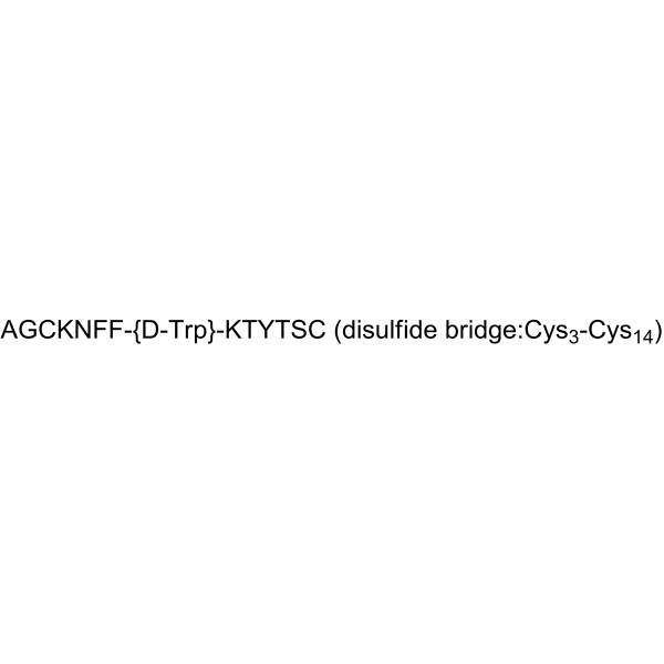 [D-Trp8, Tyr11] Somatostatin Structure