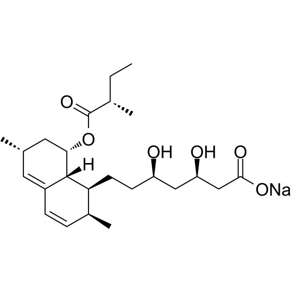 Lovastatin hydroxy acid sodium Structure