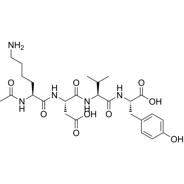 Acetyl tetrapeptide-2 Structure