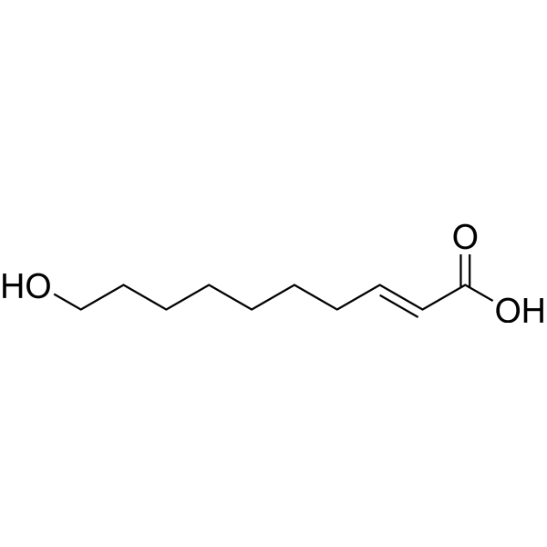 10-Hydroxy-2-decenoic acid Structure