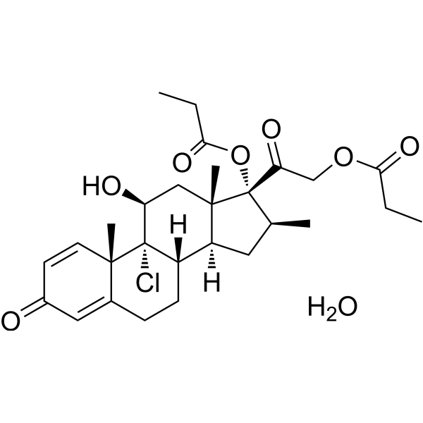 Beclometasone dipropionate monohydrate  Structure