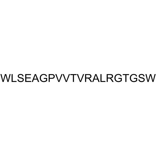 WLSEAGPVVTVRALRGTGSW Structure