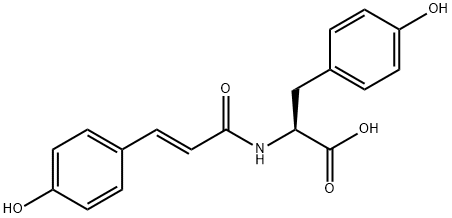 N-trans-p-Coumaroyltyrosine Structure