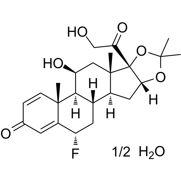 Flunisolide hemihydrate Structure