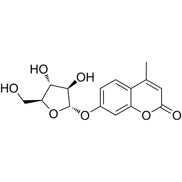 4-Methylumbelliferyl α-L-arabinofuranoside Structure
