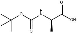 N-tert-Butoxycarbonyl-D-alanine Structure