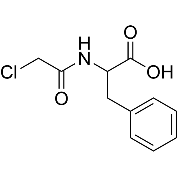 N-Chloroacetyl-DL-phenylalanine Structure