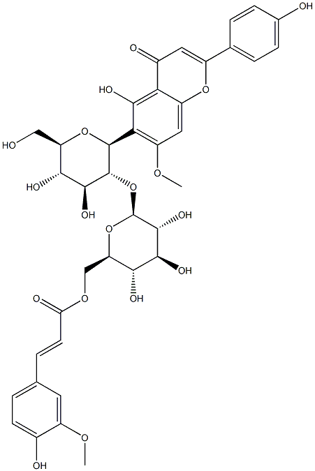 6‴-Feruloylspinosin  Structure