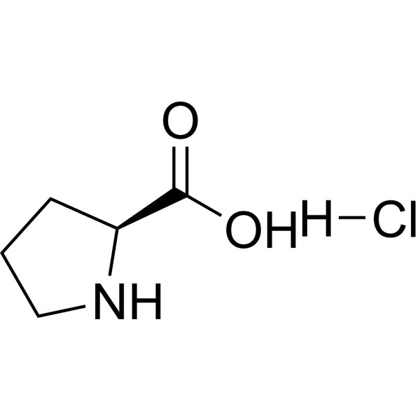 L-Proline monohydrochloride Structure