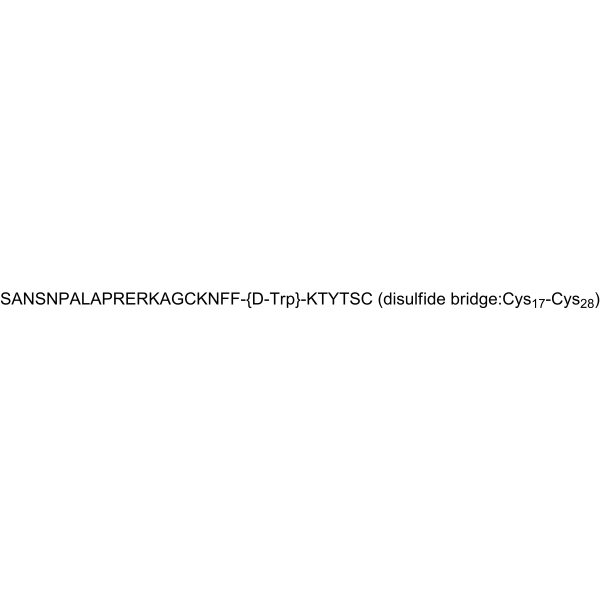 [Leu8, D-Trp22, Tyr25] Somatostatin-28 Structure