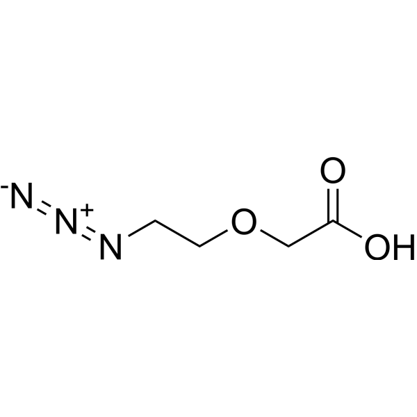 Azido-PEG1-CH2CO2H  Structure