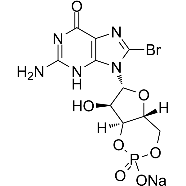 8-Bromo-cGMP sodium Structure