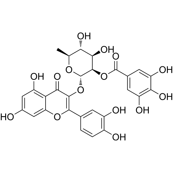2''-O-Galloylquercitrin Structure