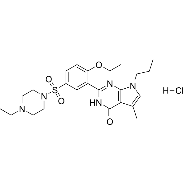 Yonkenafil hydrochloride Structure