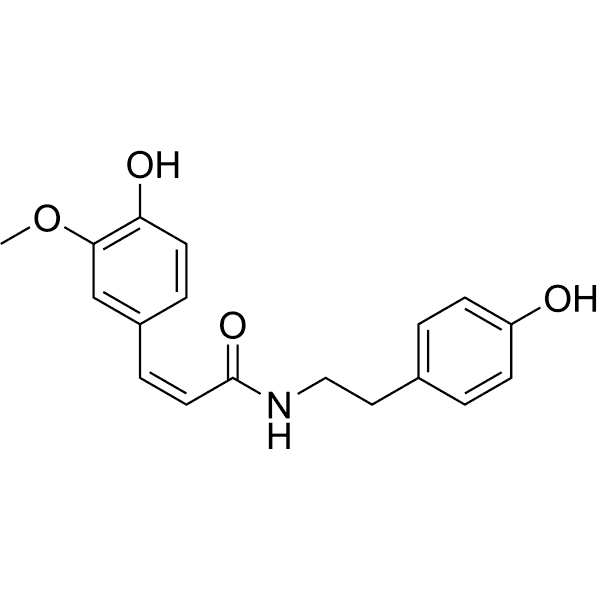 Cis-N-Feruloyltyramine Structure