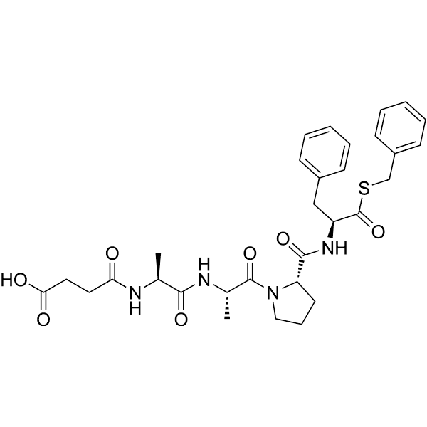 Suc-Ala-Ala-Pro-Phe-SBzl Structure