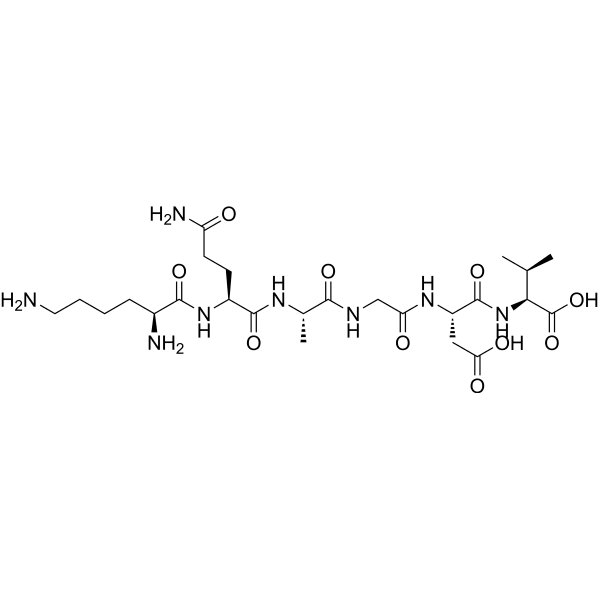 Lys-Gln-Ala-Gly-Asp-Val Structure