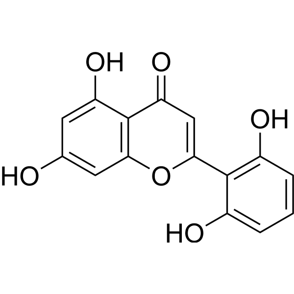 2',5,6',7-Tetrahydroxyflavone Structure