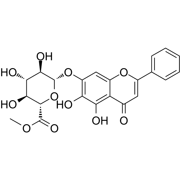 Baicalin methyl ester Structure